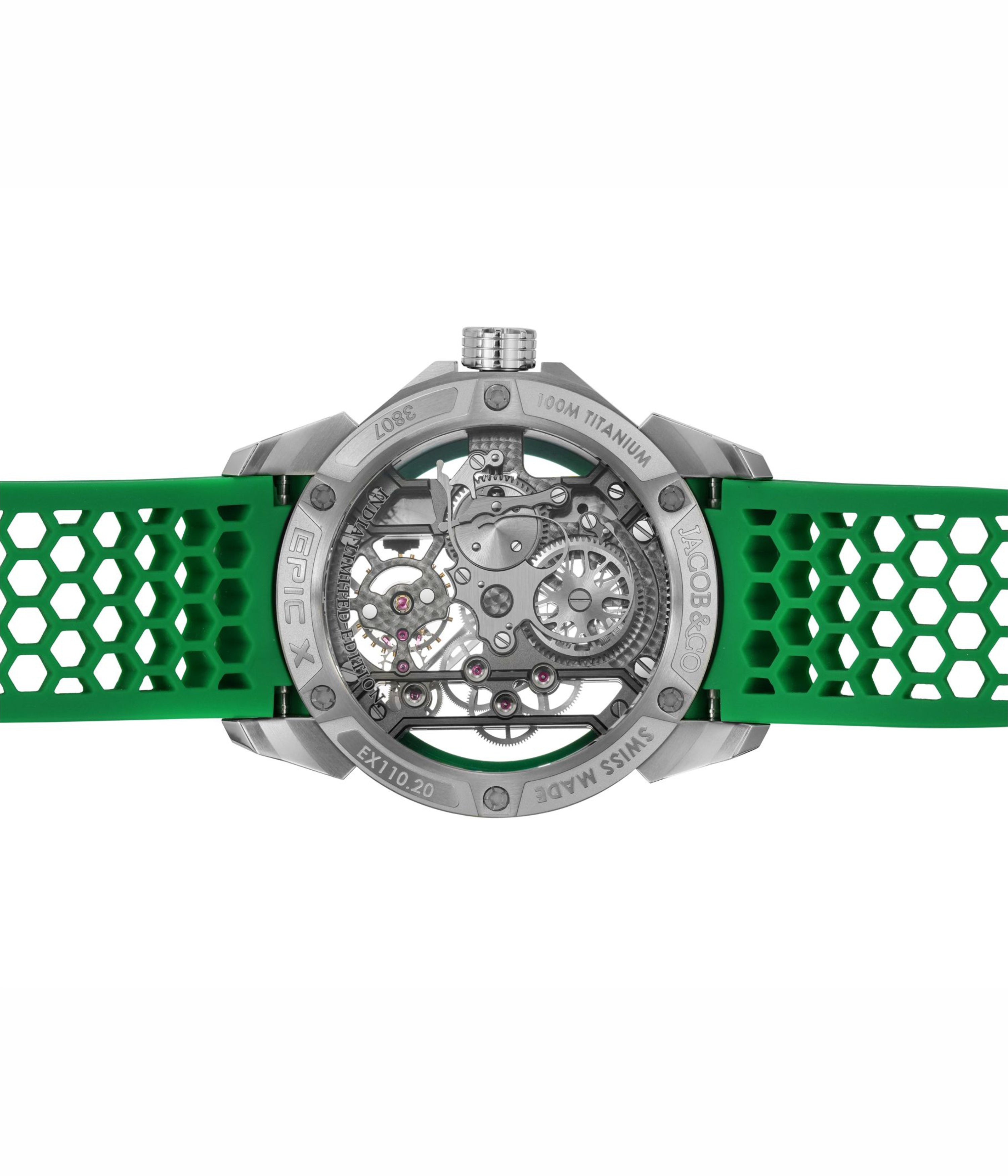 Jacob & Co. Epic X Titanium Green Neoralithe Inner Ring (Wonders of India Edition)
